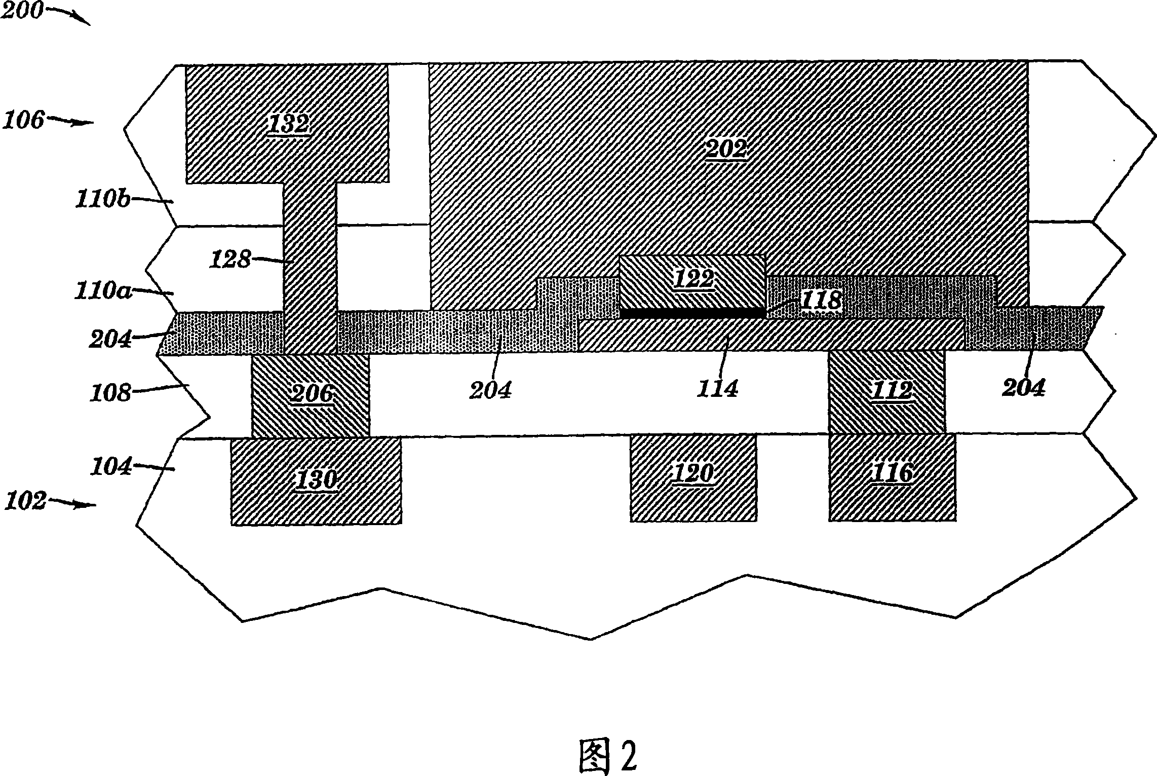 Method and structure for forming slot via bitline for MRAM devices