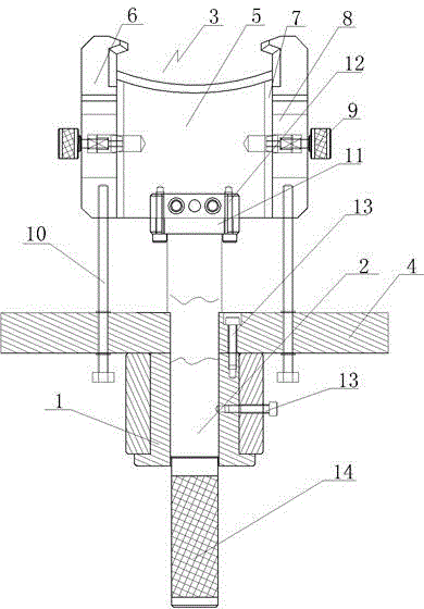 Rotating clamp structure