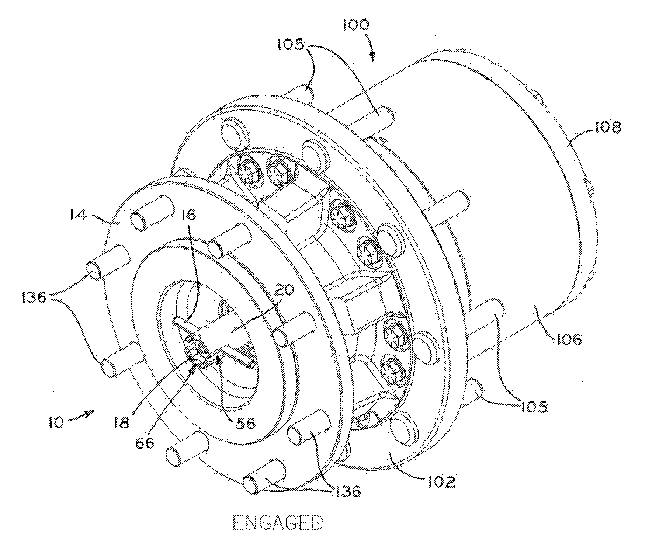 Quick disconnect for a drive unit