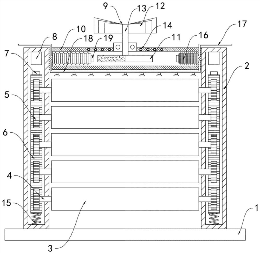 Self-adjusting protective guard special for building construction