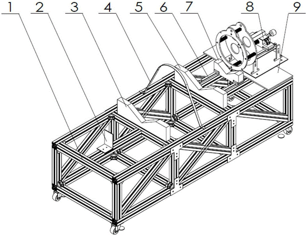 Auxiliary disassembly-assembly device for deep-sea airtight cabin