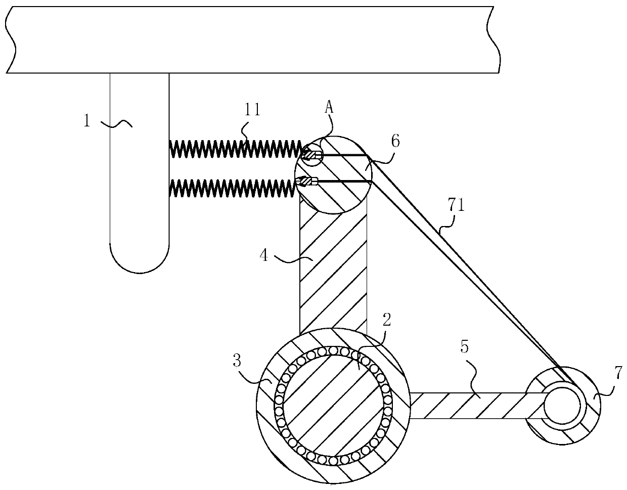 Semitrailer axle