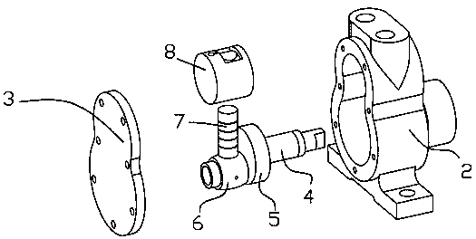 An air compressor with self-lubricating structure