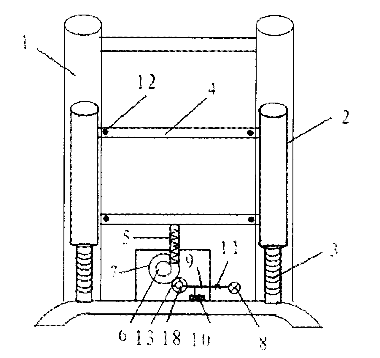 Hanging movement type power generation assembly and backpack comprising same