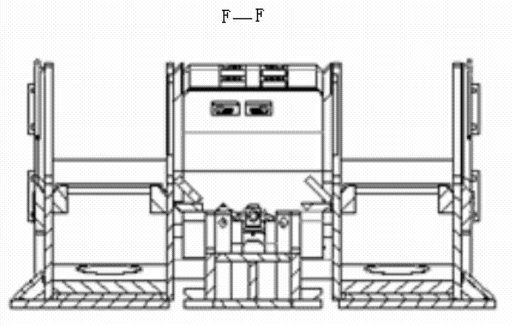 Bottom lifting device for bracket