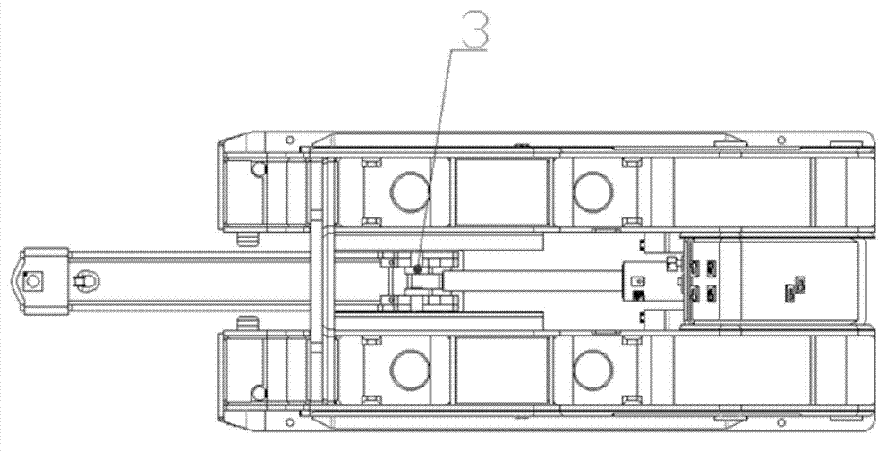 Bottom lifting device for bracket