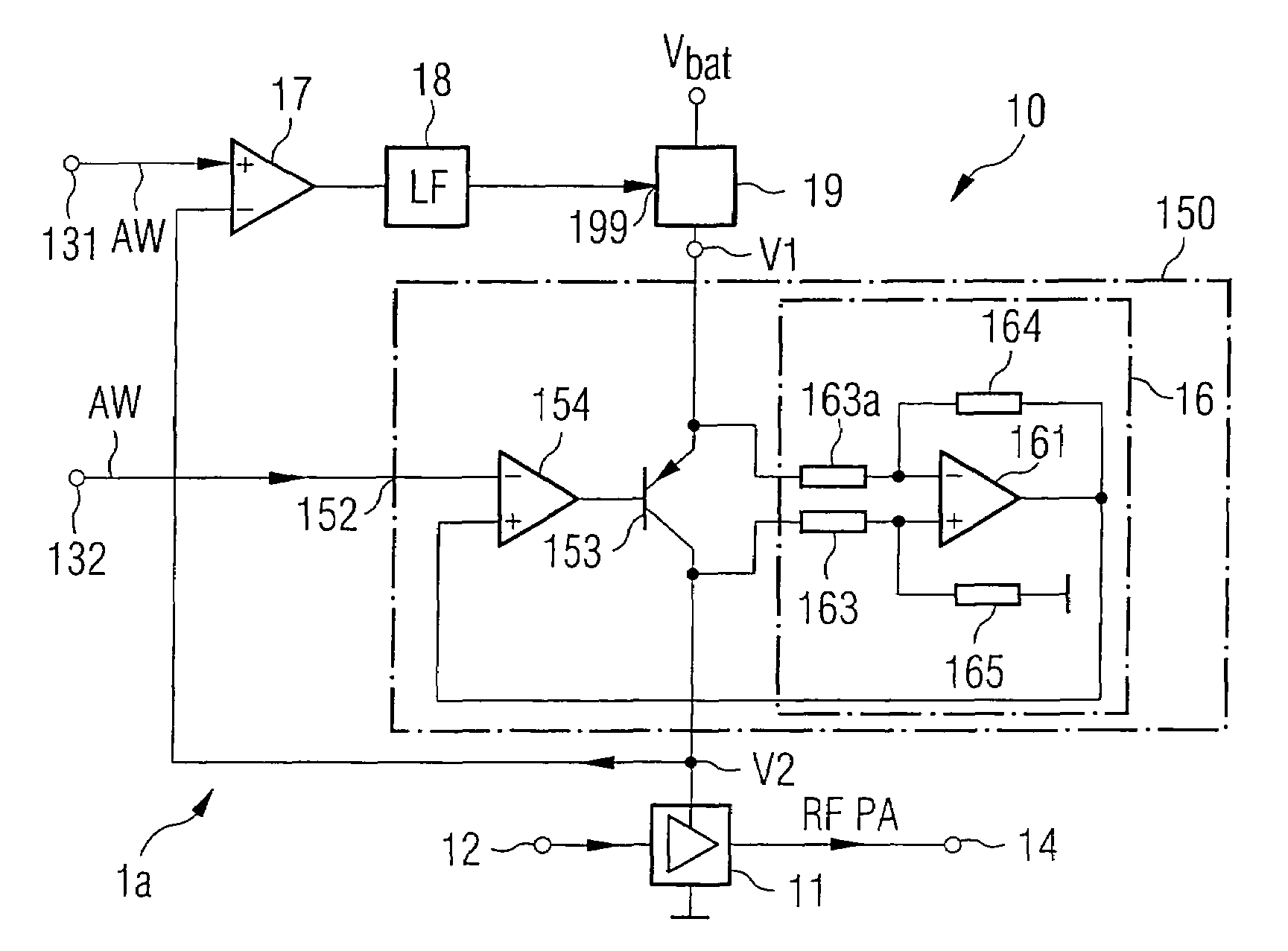 Voltage control circuit and method for supplying an electrical component with a supply voltage