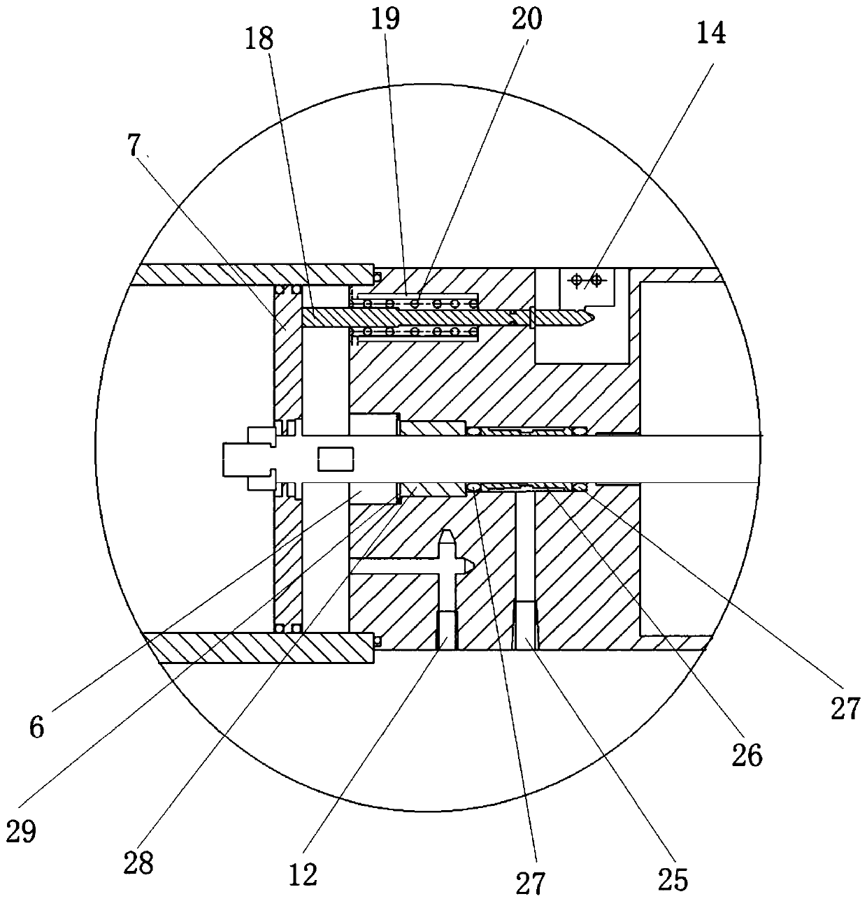 Vacuum isolating valve and vacuum system provided with same