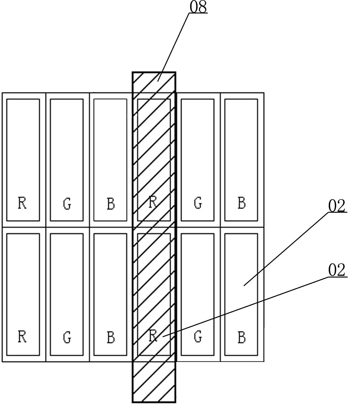 Electrode bridging connection structure for inhibiting picture interference of capacitance type touch screen