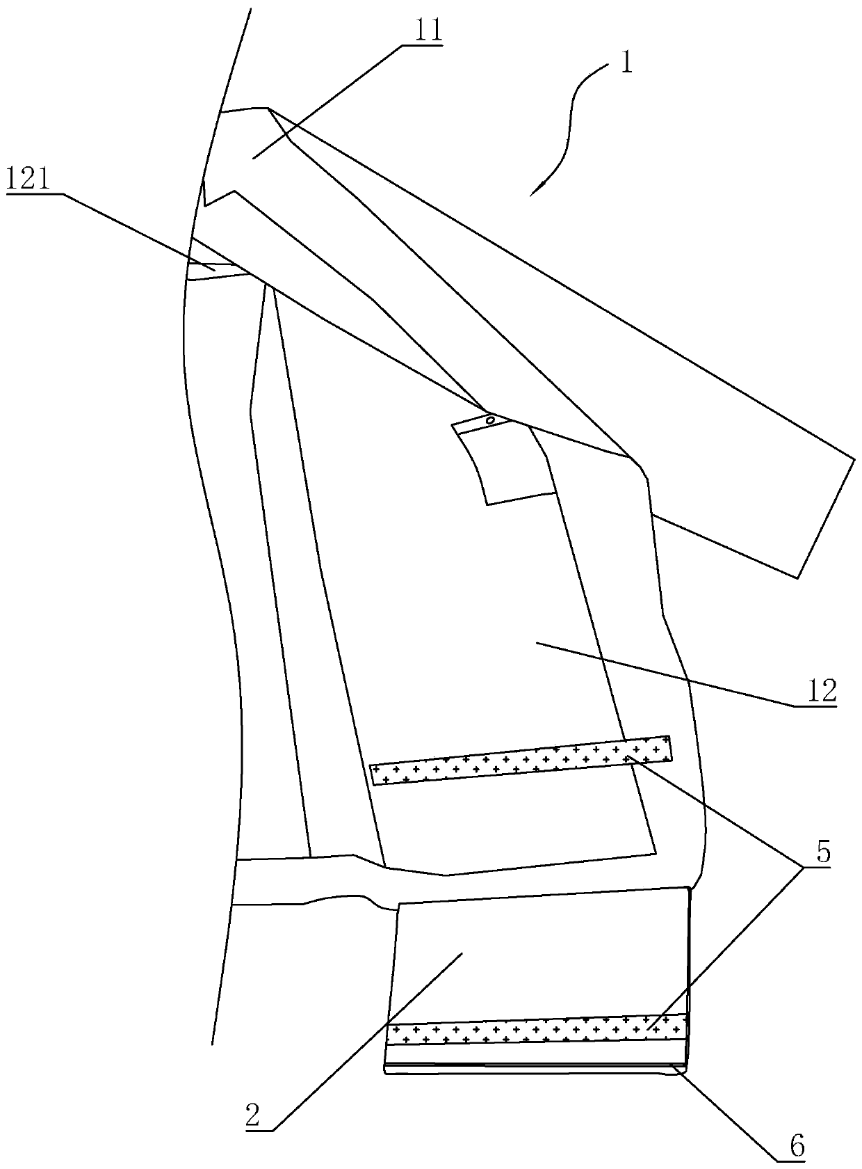 Business suit with self-storage function