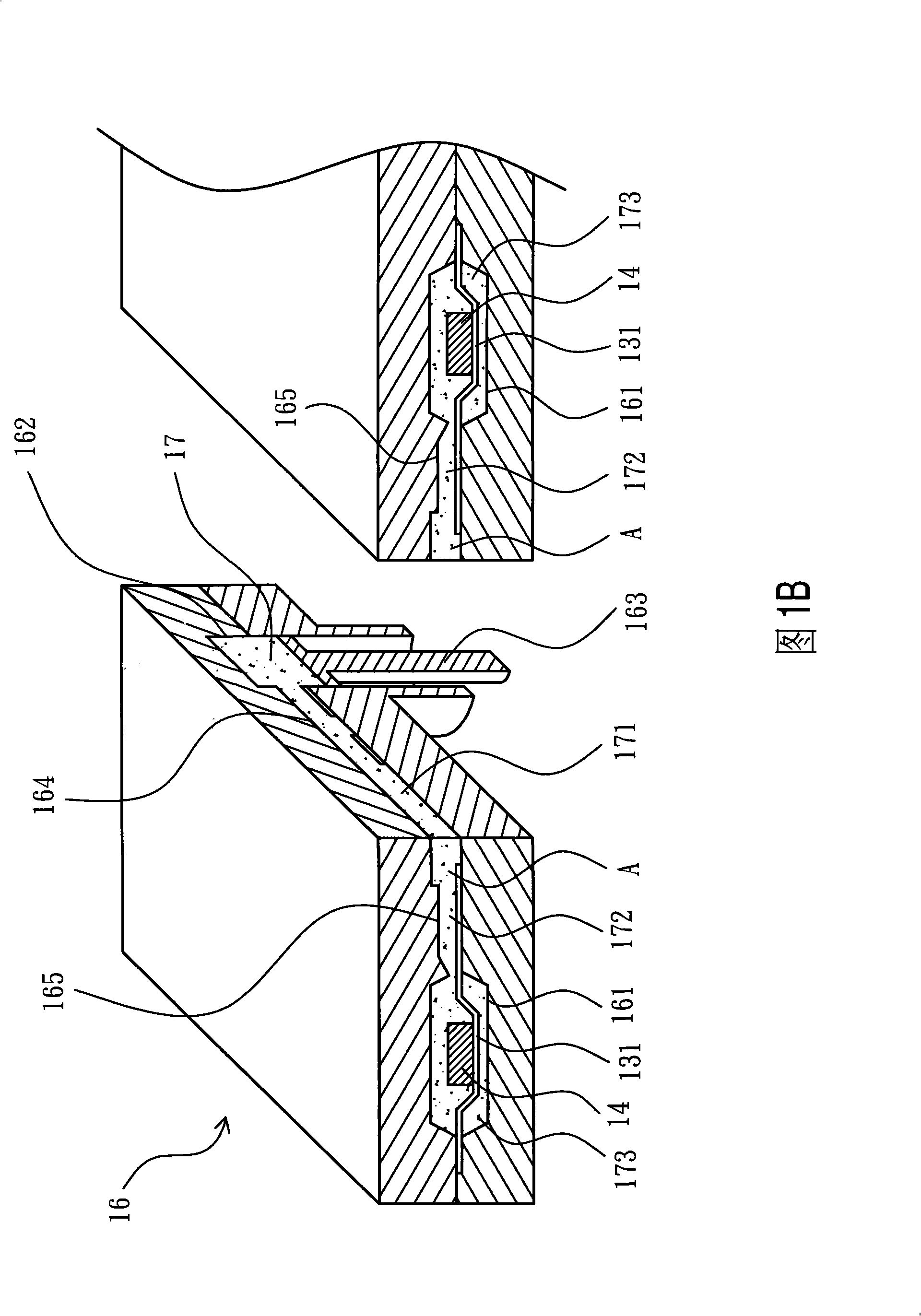 Conductive wire frame strip, glue sealing method and glue sealing structure