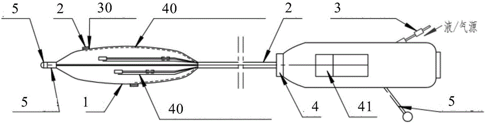 Catheter with both balloon dilatation function and radiofrequency ablation function and ablation method thereof