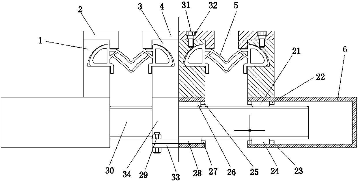 Assembly combination replaceable modular expansion device and preparation process thereof