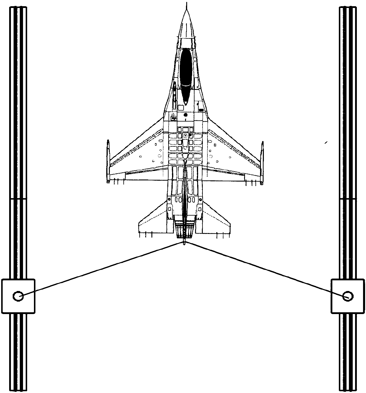 Aircraft landing or landing linear electromagnetic arresting device