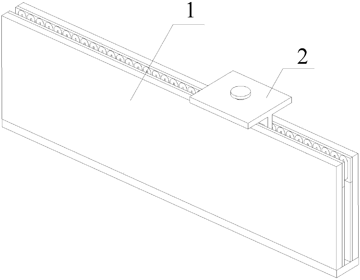 Aircraft landing or landing linear electromagnetic arresting device