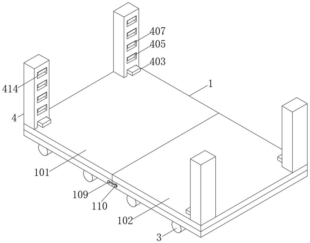 A PC component transport frame for prefabricated buildings