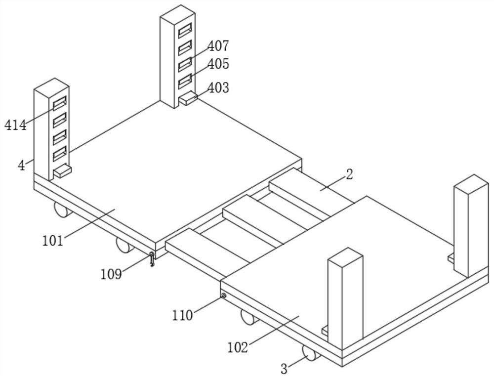 A PC component transport frame for prefabricated buildings