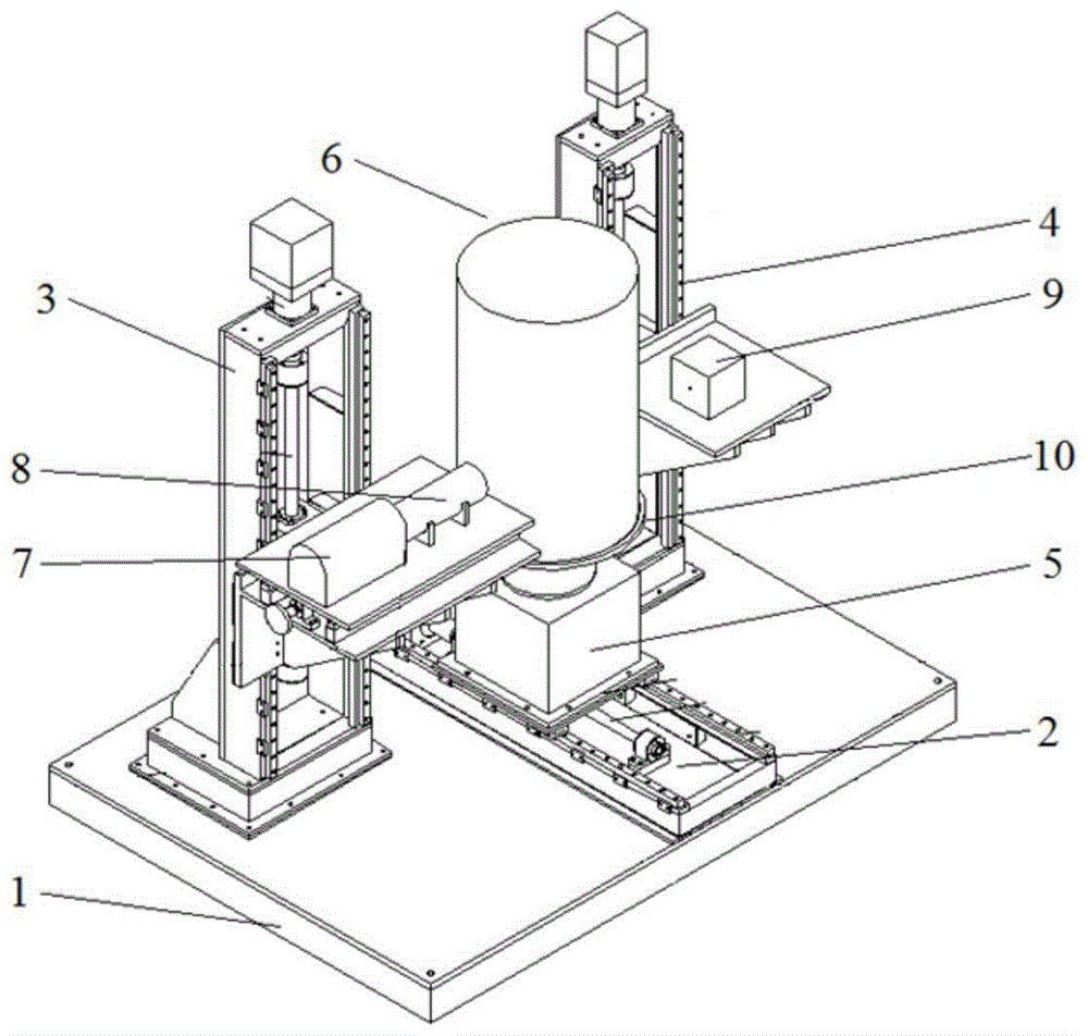 Batch conveying and measuring device for radioactive waste barrels