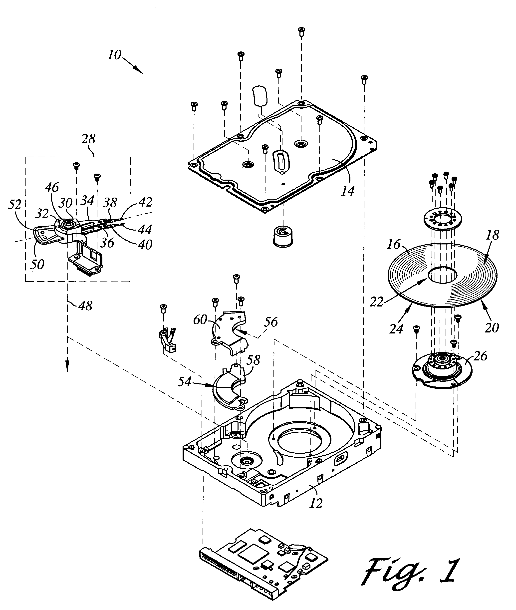 Head stack assembly including a ground conductive pad for grounding a slider to a gimbal