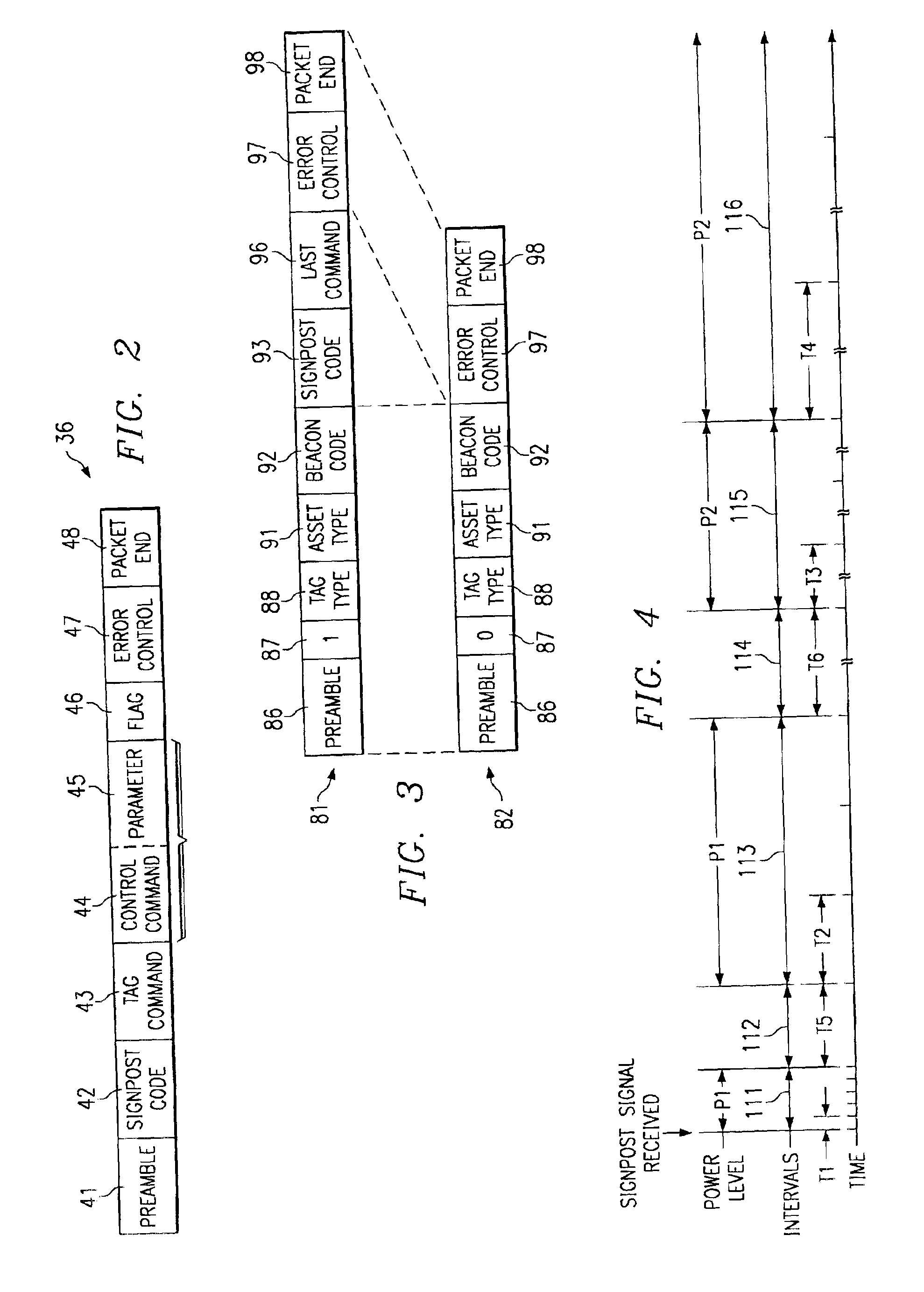 Method and apparatus for varying signals transmitted by a tag