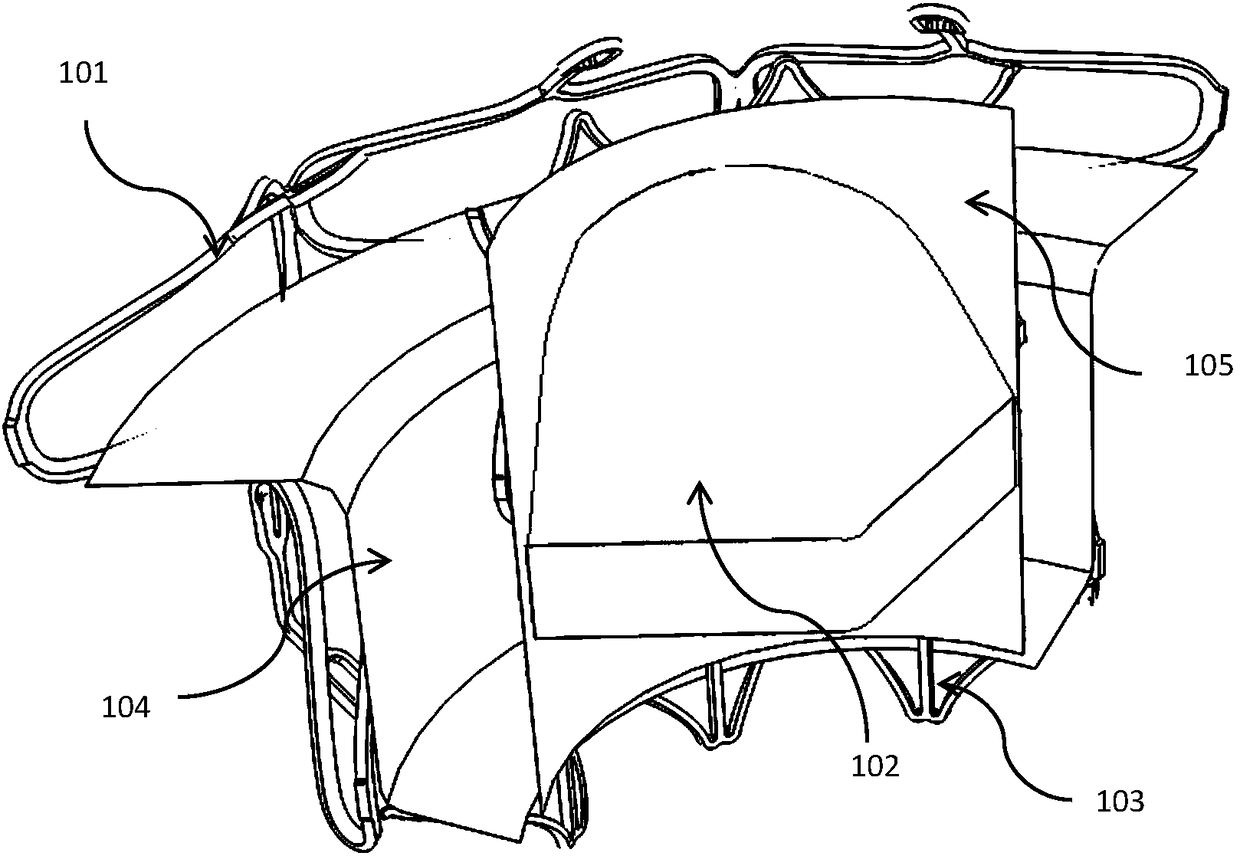 Transapical implantable mitral valve device