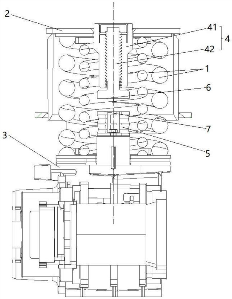 Vertical stop structure