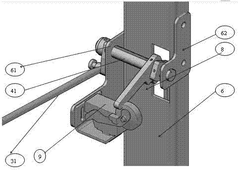 Flexible safety gear linkage mechanism for home elevator