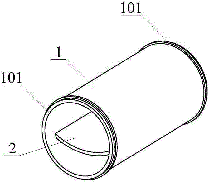 Cylindrical biological agent container