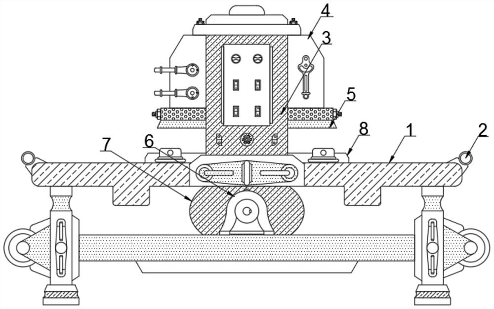 Flocking mechanism capable of lifting materials upwards for flocking