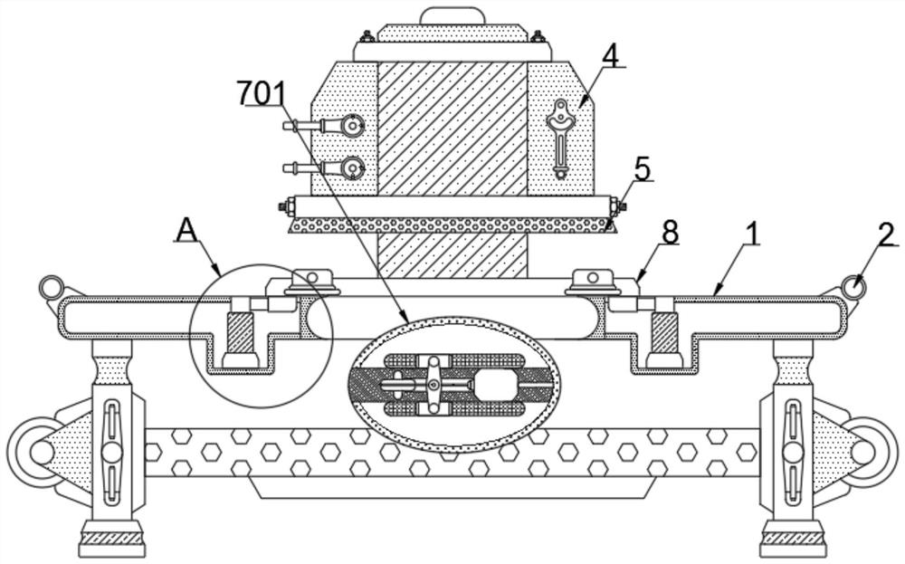 Flocking mechanism capable of lifting materials upwards for flocking