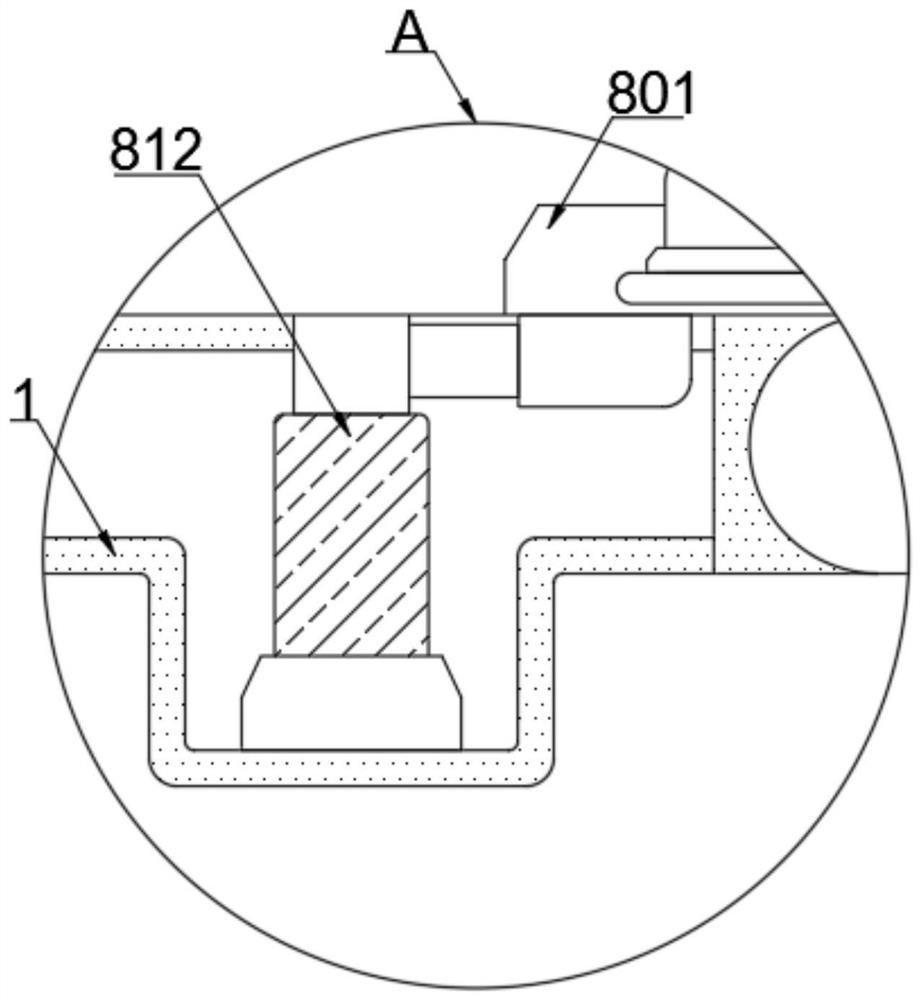 Flocking mechanism capable of lifting materials upwards for flocking