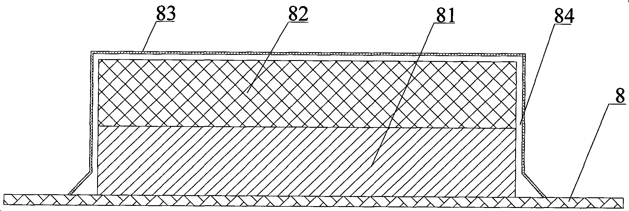 Composite material member with surface function layer and VIMP preparation method thereof