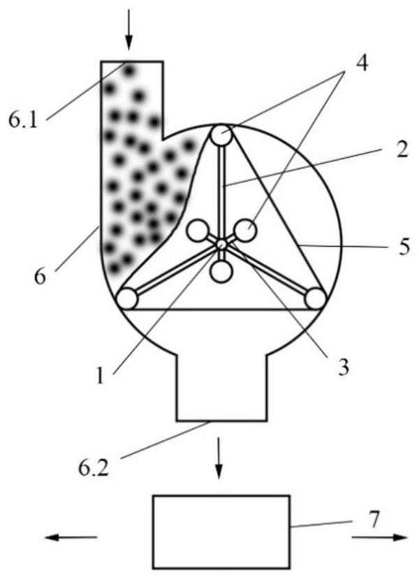 Rotary self-cleaning divider