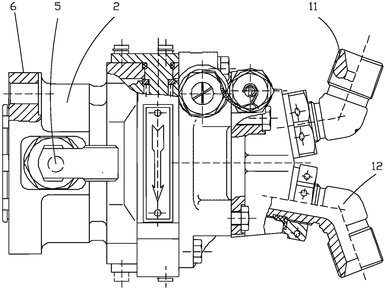 Embedded hydraulic pump