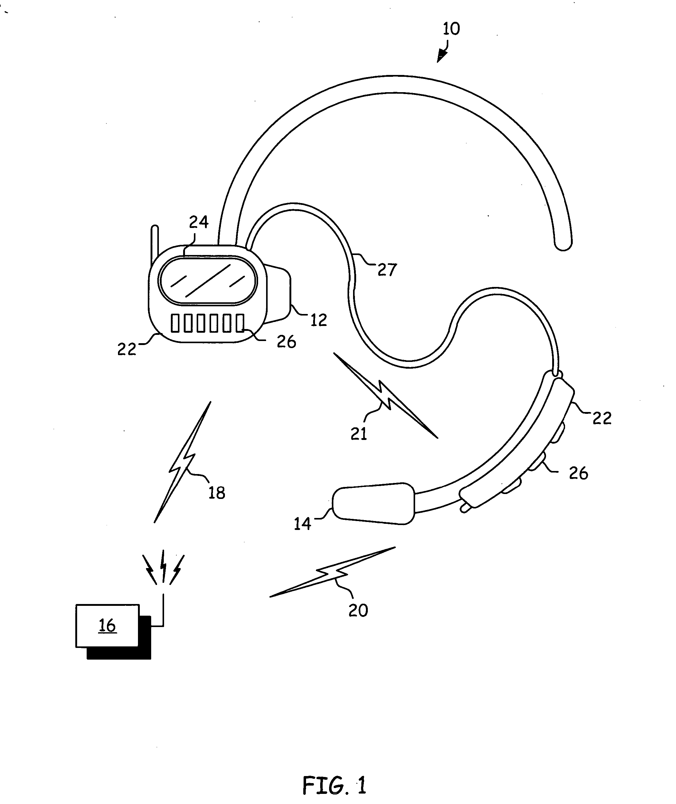 Battery management in a modular earpiece microphone combination
