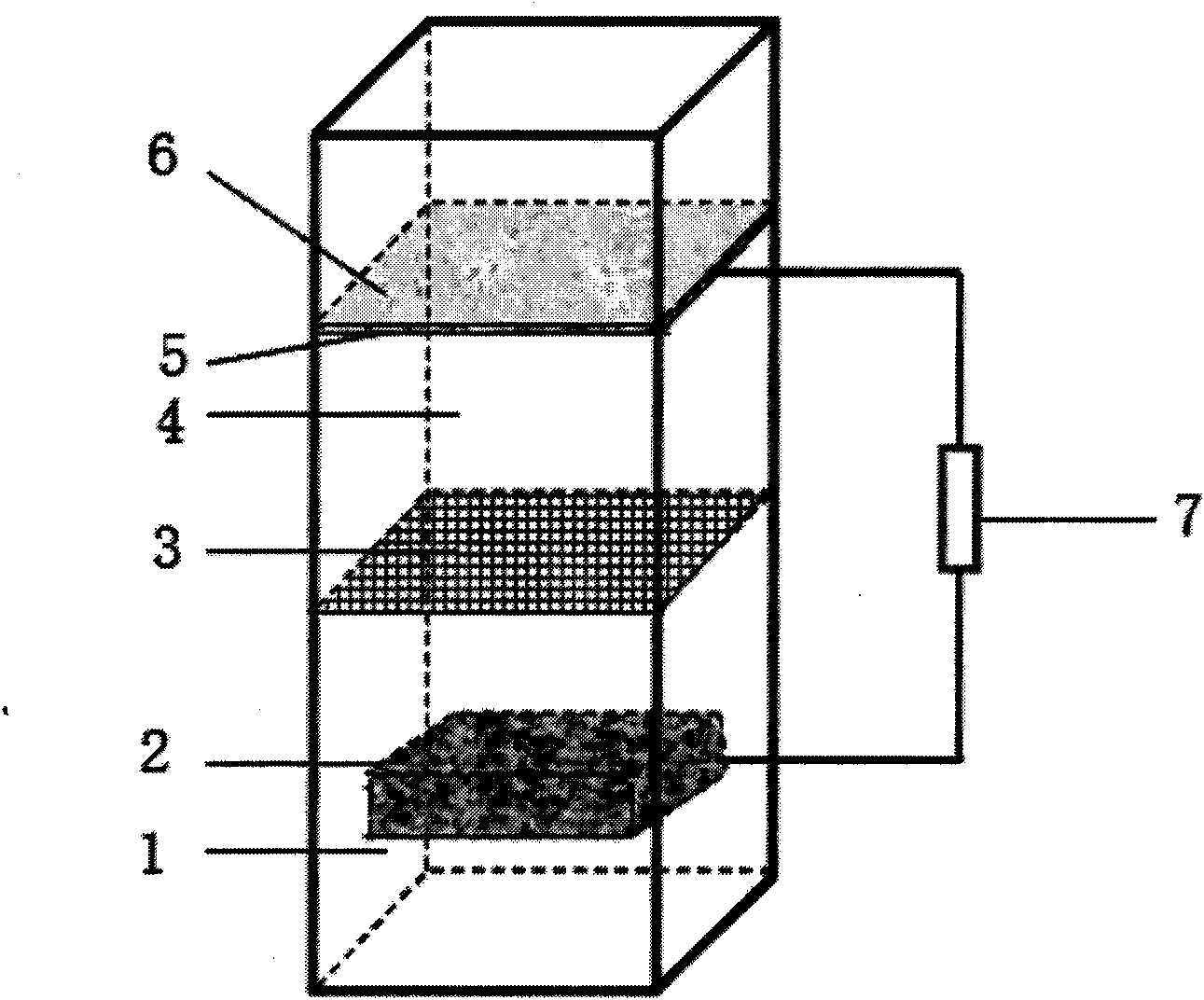Microbiological cell device and municipal sludge disposal method