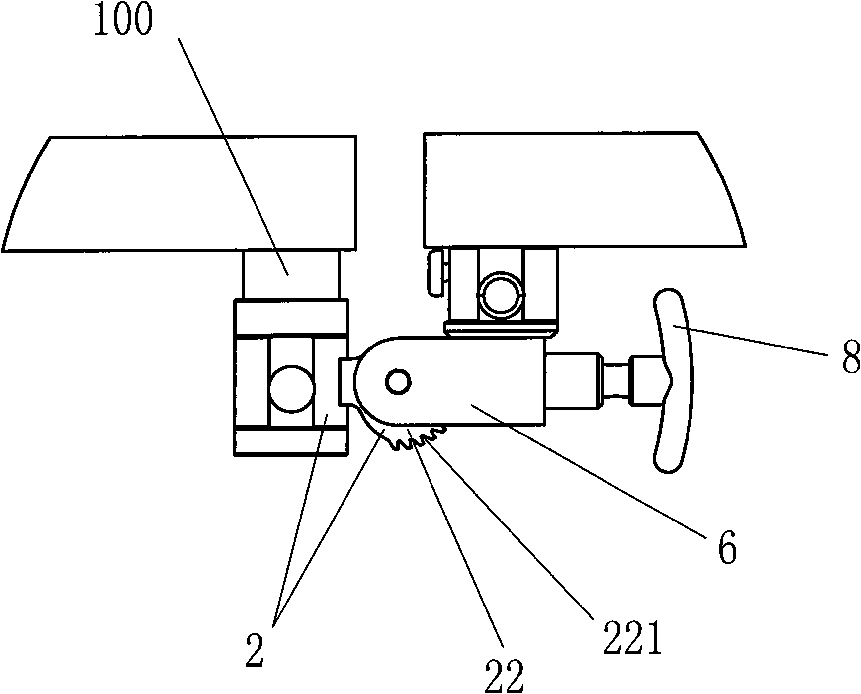Leg plate structure of medical diagnosis and treatment bench