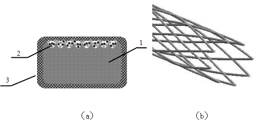 Composite medicine carrying vessel stent and preparation method thereof