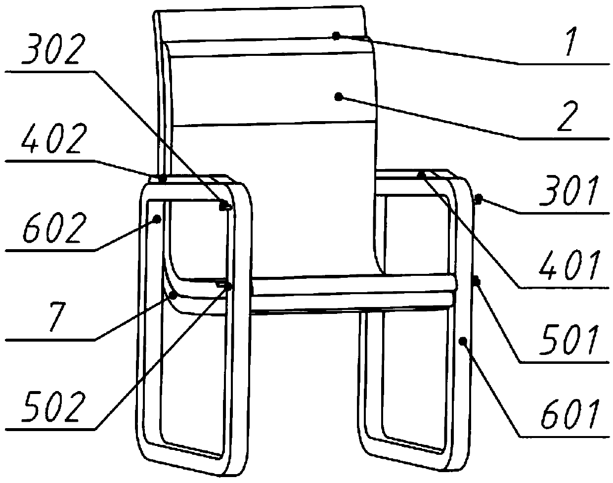 Working chair with study desk