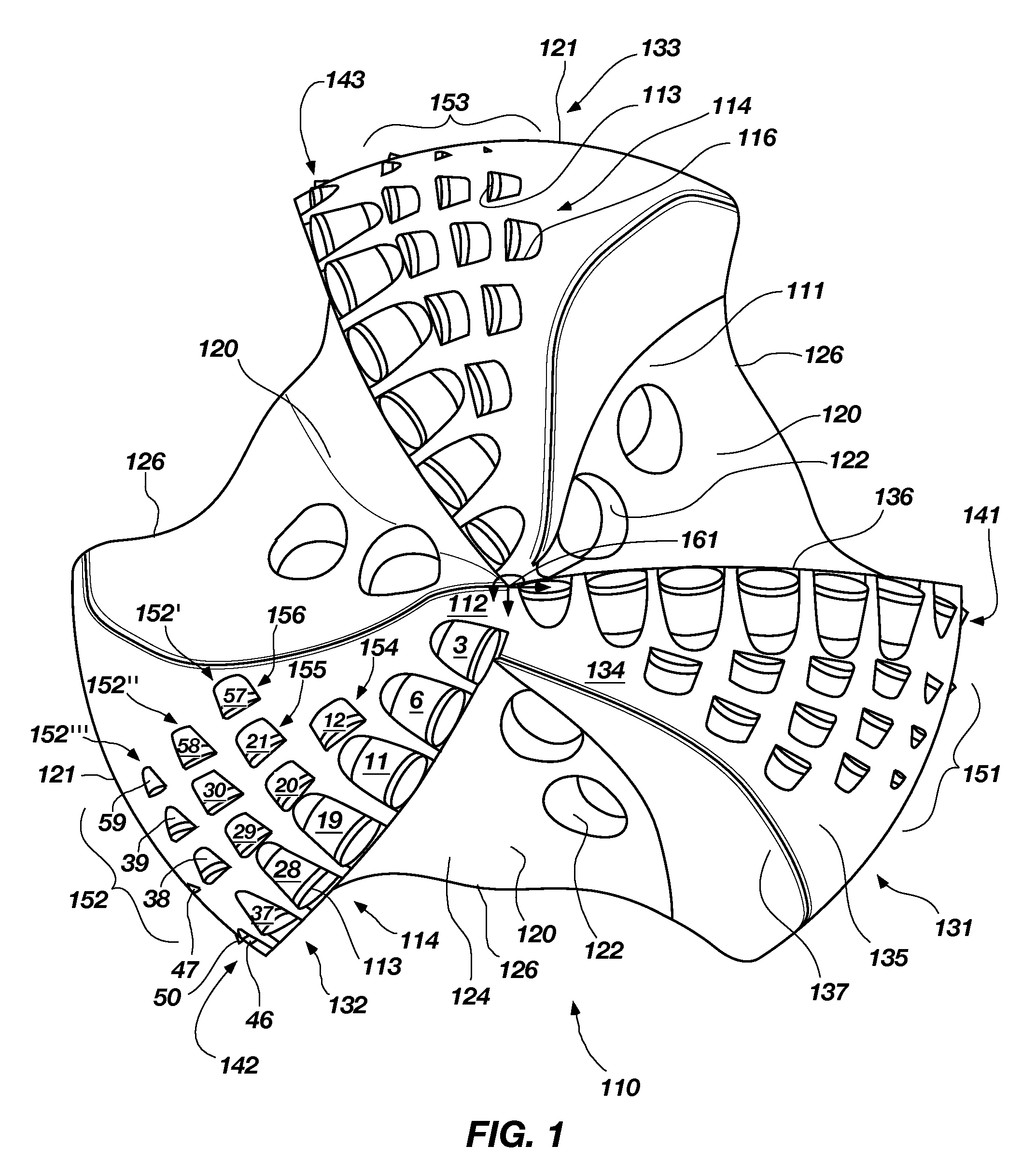 Rotary drag bit and methods therefor