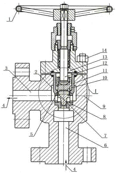 Erosion-resistant and corrosion-resistant high-pressure throttle valve and production method of combined valve core