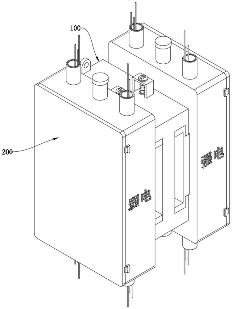 Wiring construction auxiliary device for intelligent multifunctional lamp post system