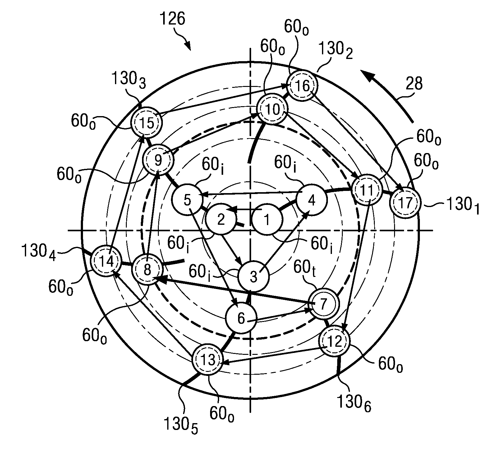 PDC bits with cutters laid out in both spiral directions of bit rotation
