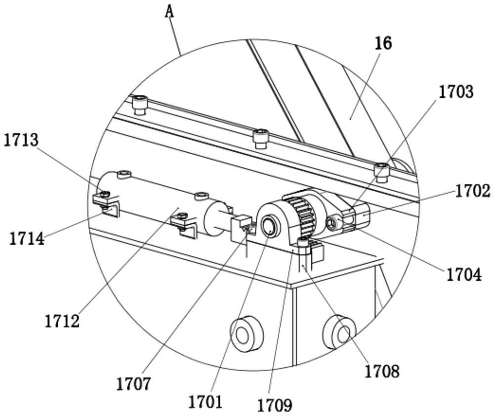 Lamp holder driving structure of desilting robot