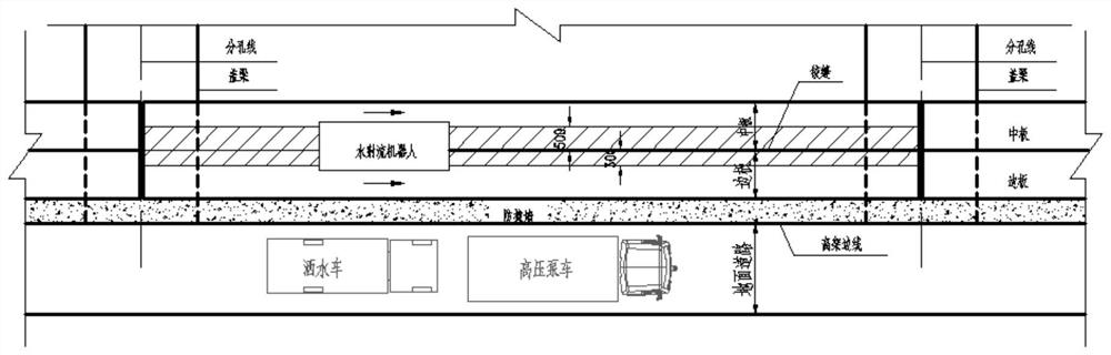 Replacing and connecting structure of integral anti-collision wall with sideboard on elevated road and construction method of replacing and connecting structure