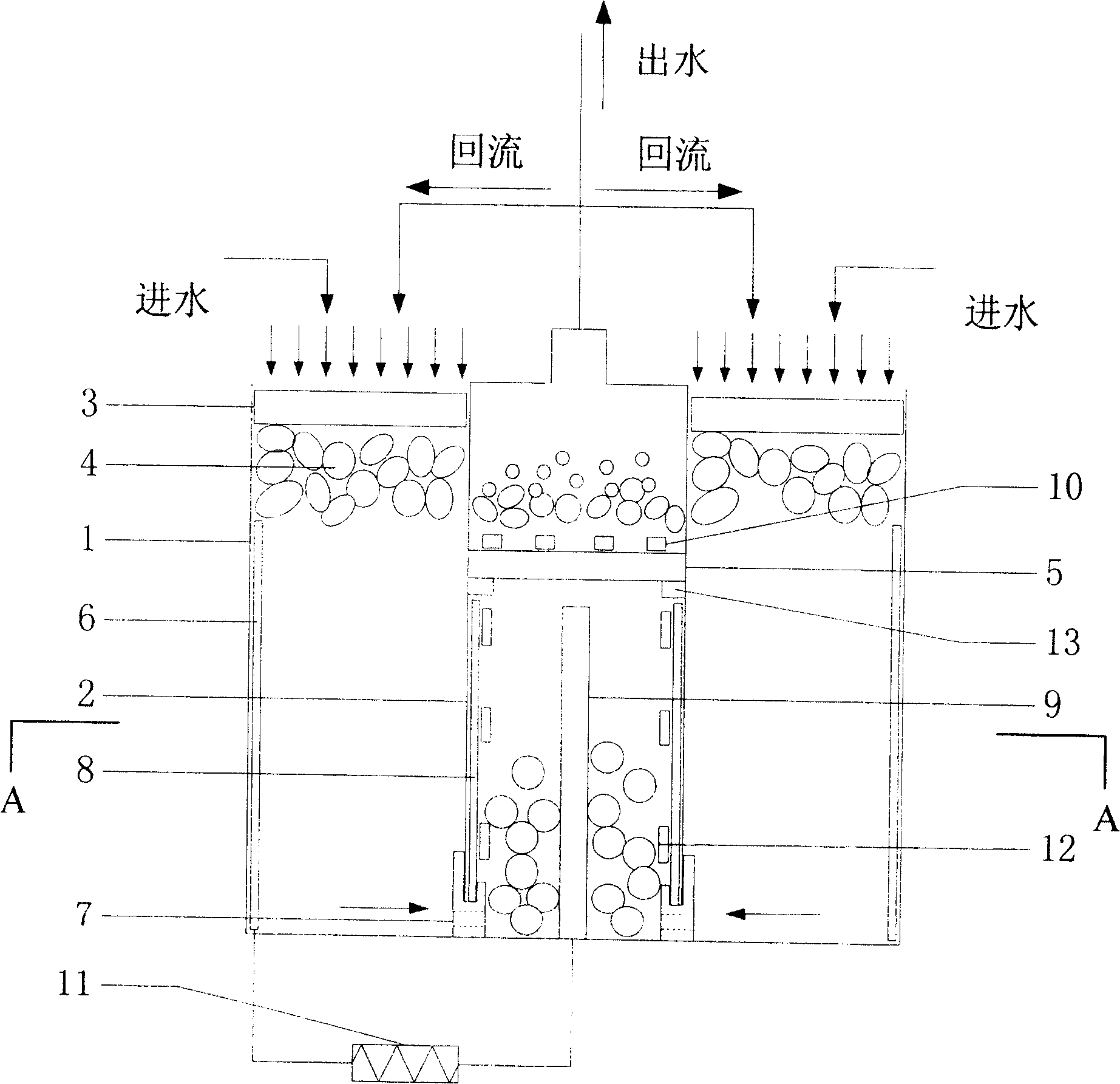 Double-drum microbial fuel cell