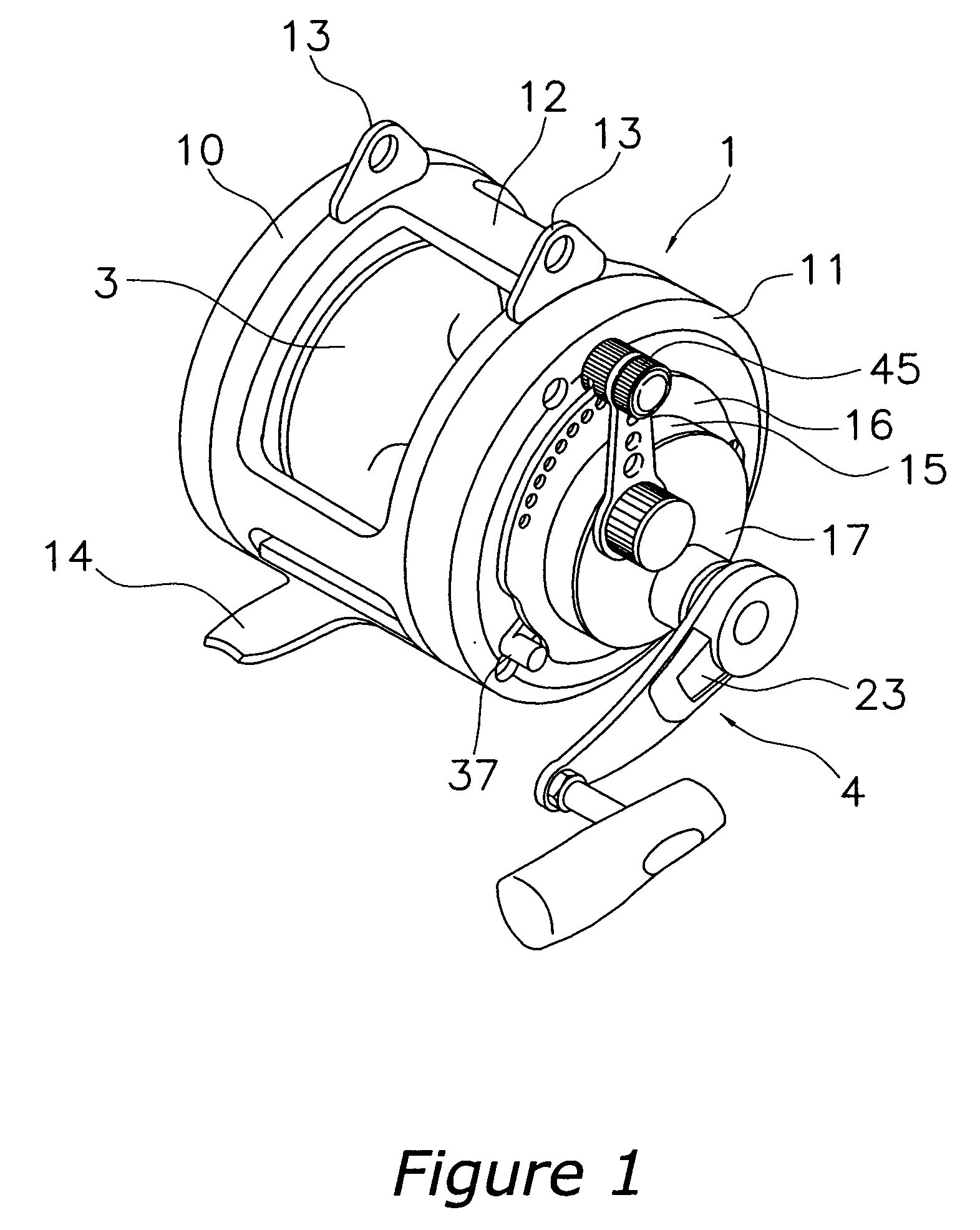 Drag adjustment device for a dual-bearing reel
