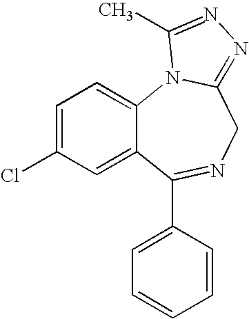 Buccal, polar and non-polar spray containing alprazolam