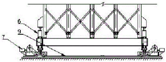 Long-span variable section tunnel secondary lining trolley and construction method thereof