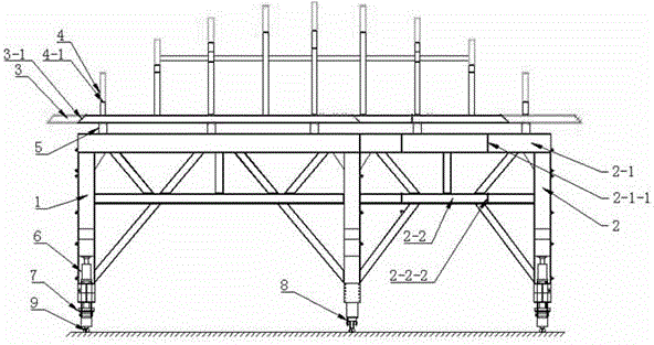 Long-span variable section tunnel secondary lining trolley and construction method thereof